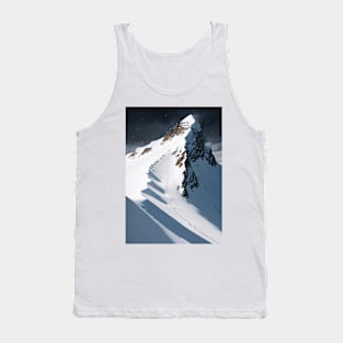 Trail from a Snowy Mountain Top Tank Top